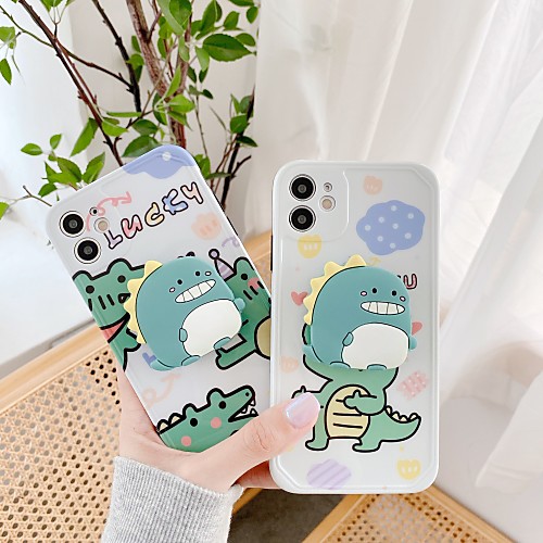 

Case For Apple iPhone 11 / iPhone 11 Pro / iPhone 11 Pro Max Shockproof / with Stand Back Cover Cartoon TPU