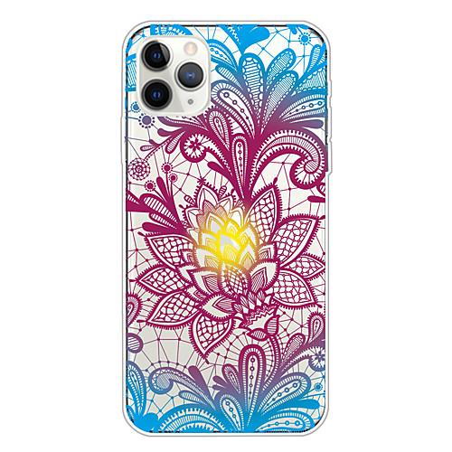 

Case For Apple iPhone 11/11 Pro/11 Pro Max/XS/XR/XS Max/8 Plus/7 Plus/6S Plus/8/7/6/6s/SE/5/5S Transparent Pattern Back Cover Colorful Rose Soft TPU