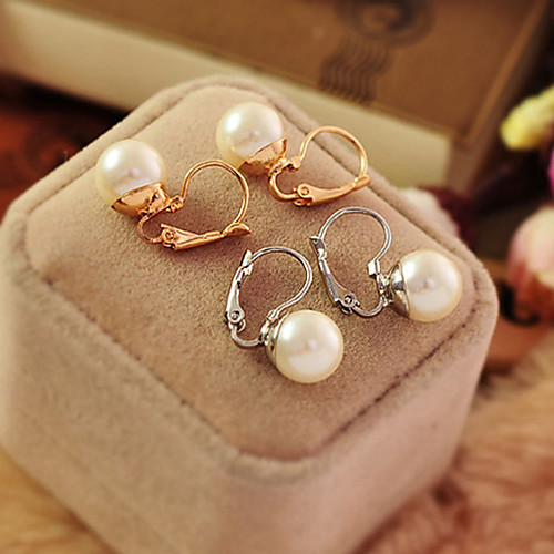 

Women's Earrings Holiday Wedding Birthday Romantic Earrings Jewelry Gold / Silver For Date Street Festival 1 Pair