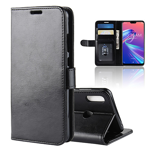

Case For Asus ASUS Zenfone max M1 ZB555KL / ASUS ZenFone Live L1 ZA550KL Wallet / Card Holder / Shockproof Full Body Cases Solid Colored PU Leather