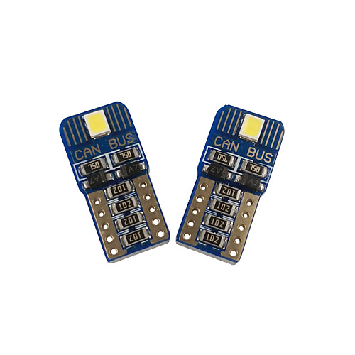

OTOLAMPARA 2pcs T10 / W5W Car Light Bulbs 2 W SMD 3030 160 lm 2 LED Interior Lights For universal All Models All years