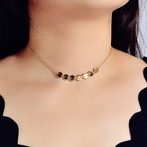 

Women's Necklace Vertical / Gold bar Simple Boho Punk Korean Chrome Gold 41.5 cm Necklace Jewelry 1pc For Party Evening Masquerade Engagement Prom Beach