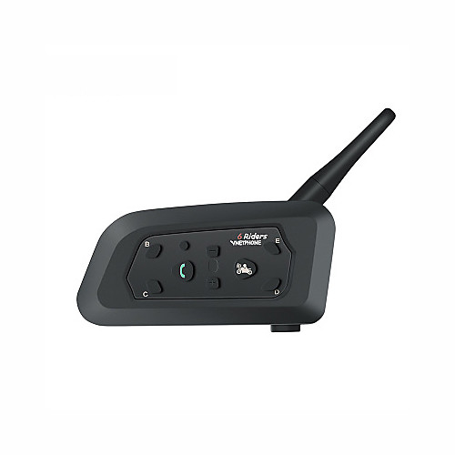 

V6-1200 Motorcycle Bluetooth Headset (switch between host and 5 handsets) / 1200 meters intercom / 3.0 Bluetooth / standby 360 hours / waterproof and windproof