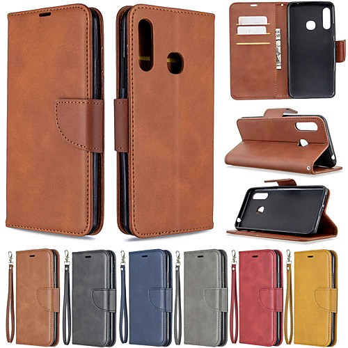 

Case For Samsung Galaxy S20 / Galaxy S20 Plus / Galaxy S20 Ultra Wallet / Card Holder / with Stand Full Body Cases Sheep Pattern PU Leather / TPU for Galaxy A51 / A71 / A70E / A41 / A11 / A01 / A21