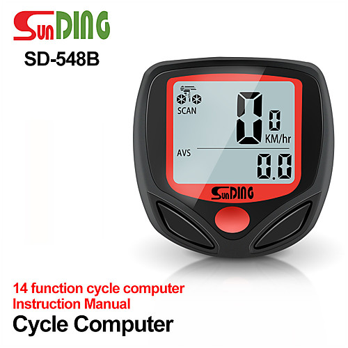 

NEW Bicycle Meter Speedometer Bike Digital LCD Cycling Computer LCD Odometer Speedometer Stopwatch For Bike SD-548B