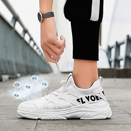 

Men's Summer Outdoor Sneakers PU Non-slipping White / Black / Red