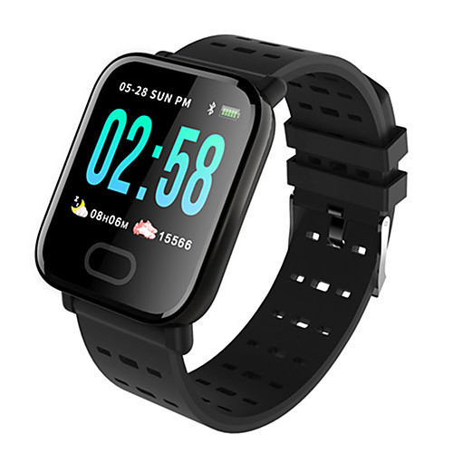 

A6 Unisex Smart Wristbands Android iOS Bluetooth Waterproof Touch Screen Heart Rate Monitor Blood Pressure Measurement Health Care ECGPPG Sleep Tracker Community Share