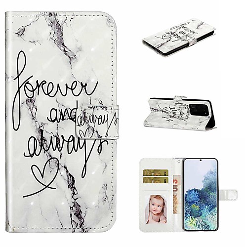 

Case For Samsung Galaxy S20 / Galaxy S20 Plus / Galaxy S20 Ultra Wallet / Card Holder / with Stand Full Body Cases Marble PU Leather / TPU for Galaxy A51 / A71 / A80 / A70 / A50 / A30S / A20