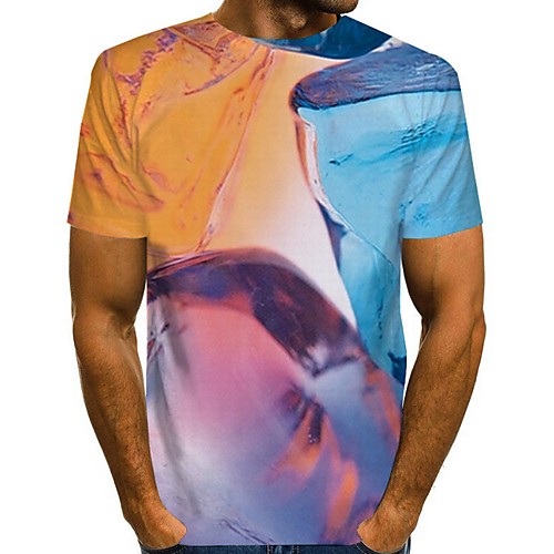 

Men's Graphic Fruit T-shirt Daily Blue / Yellow / Orange / Green / Light Green / Navy Blue