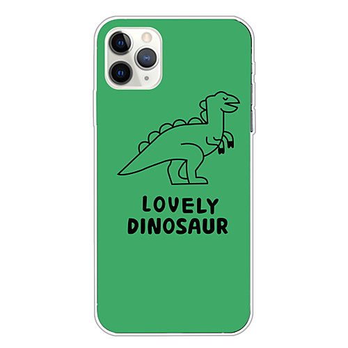 

Case For Apple iPhone 11/11 Pro/11 Pro Max/XS/XR/XS Max/8 Plus/7 Plus/6S Plus/8/7/6/6s/SE/5/5S Transparent Pattern Back Cover Dinosaur Soft TPU