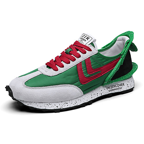 

Men's Fall / Spring & Summer Daily Outdoor Trainers / Athletic Shoes Running Shoes / Walking Shoes Synthetics Breathable Non-slipping Shock Absorbing White / Black / Green