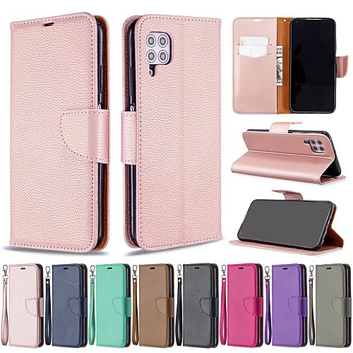 

Case For Huawei P40 Lite/P Smart Z/ Honor 9X Pro Wallet / Card Holder / with Stand Full Body Cases Solid Colored PU Leather For Mate 30 Lite/Honor 8A/10 Lite/P20 Lite 2019/Y9 Prime/Y6 2019