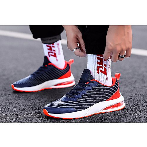 

Men's Summer Outdoor Trainers / Athletic Shoes PU Non-slipping Red / Blue / White