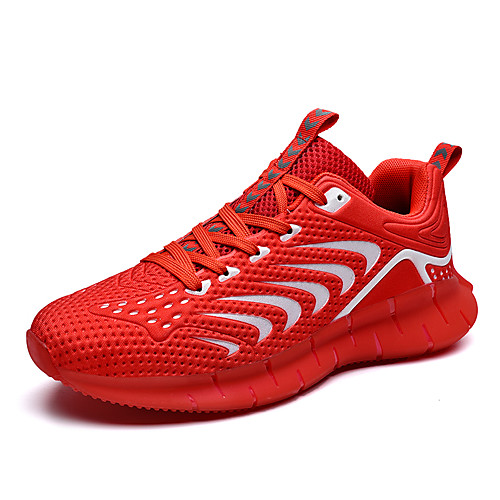 

Men's Fall / Spring & Summer Daily Outdoor Trainers / Athletic Shoes Running Shoes / Walking Shoes Tissage Volant Breathable Non-slipping Height-increasing White / Black / Red