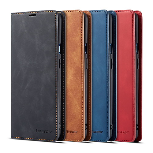 

Case For OnePlus one plus 7T / one plus 7T Pro Card Holder / Shockproof Full Body Cases Solid Colored PU Leather