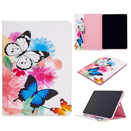 

Case For Apple iPad Air / iPad 4/3/2 / iPad Mini 3/2/1 Wallet / Card Holder / with Stand Full Body Cases Butterfly PU Leather
