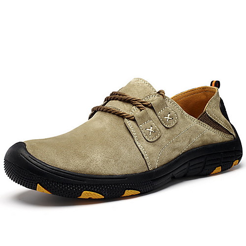 

Men's Spring / Summer Casual Daily Oxfords Leather Red / Khaki / Gray
