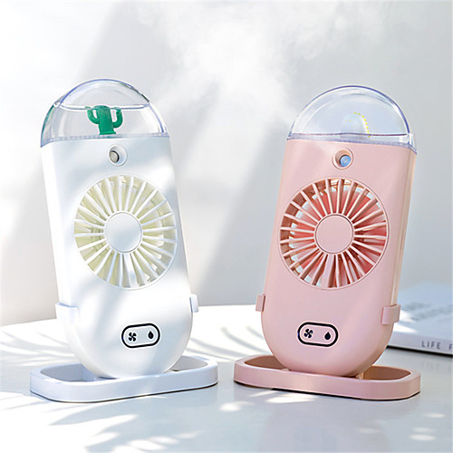 

2 In 1 Portable Handhold Water Mist Fan Functions Fan Water Cooling Spray Fan Humidification Fan