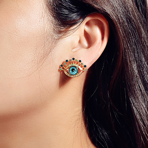 

Women's Earrings Hollow Out Fashion Wedding Birthday Classic Punk Trendy Fashion French Resin Earrings Jewelry Blue For Birthday Party Evening Engagement Beach Festival 1 Pair