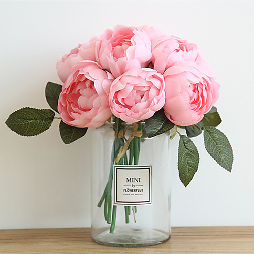 

27cm Peony Simulation Flower Wedding Holding Flowers Home Decoration 6 stick 27cm