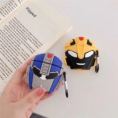 

NEW 3D Transformers silicone protective case For AirPods Wireless Earphone Charging case for Air Pods Bluetooth Anti-fall cover