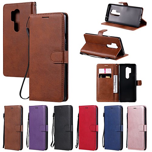 

Case For OnePlus 8/OnePlus 8 Pro /OnePlus 6T Wallet / Card Holder / with Stand Full Body Cases Solid Colored PU Leather For OnePlus 7/OnePlus 7 Pro/OnePlus 6