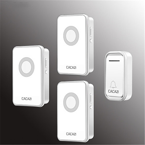 

CACAZI Smart Wireless Doorbell Waterproof 300M Remote US EU UK AU Plug Home Call Ring Bell Electric Bell 38 Chimes 80 DB 220V