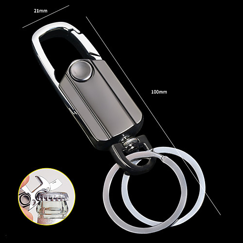 

Padlock Shaped Metal Silver Keychain