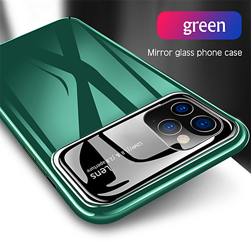 

Luxury Mirror Glass Hard PC Phone Case For Apple iphone 11 Pro Max SE 2020 XS Max XR X 8 Plus 7 Plus 6 Plus Shockproof Full Protection Back Cover