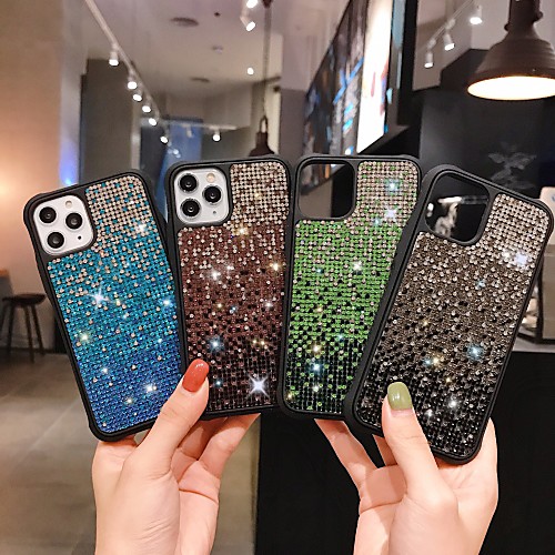 

Case For Apple iPhone 11 / iPhone 11 Pro / iPhone 11 Pro Max Shockproof / Glitter Shine Back Cover Glitter Shine TPU / PC