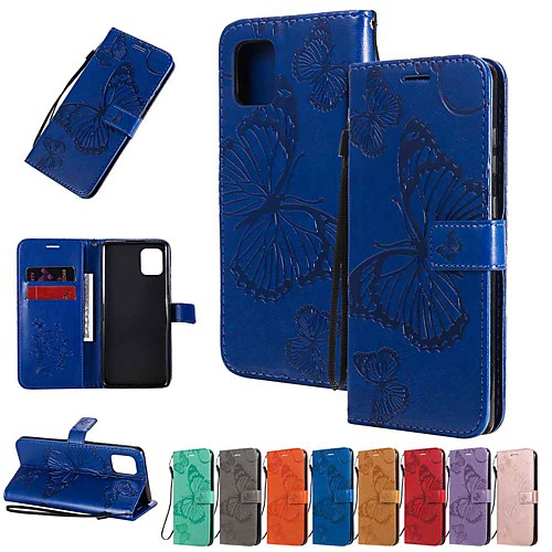 

Case For Samsung Galaxy S20 Plus / S20 Ultra / S20 Wallet / Card Holder / with Stand Butterfly PU Leather / TPU for Galaxy A01 / Galaxy A21 / Galaxy A51 / Galaxy A71 / A91 / A81/ A70E / A41 / A11