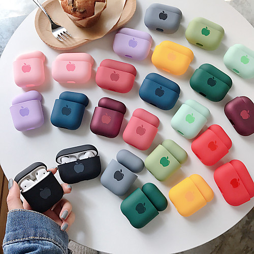 

Qi Wireless Charging Cover Case Simple Style Apple Airpods 2 Apple Airpods Pro Scratch-proof Plastic Shell