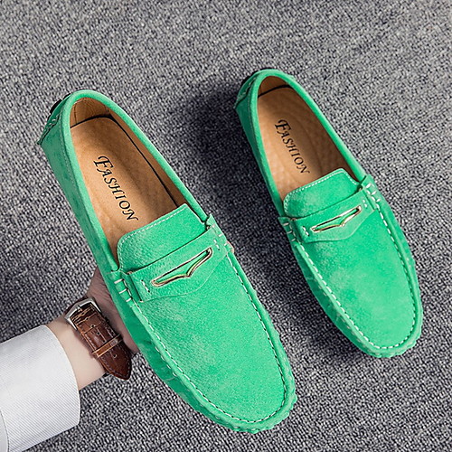 

Men's Spring / Summer Casual Daily Loafers & Slip-Ons PU Orange / Green / Blue