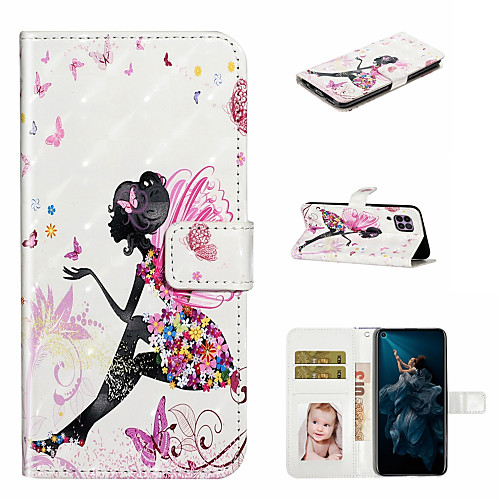 

Case For Huawei P40 Pro Huawei P40 lite Phone Case PU Leather Material 3D Painted Pattern Phone Case for Huawei P40 P30 Pro P30 lite P30 P20 Pro P20 lite P20