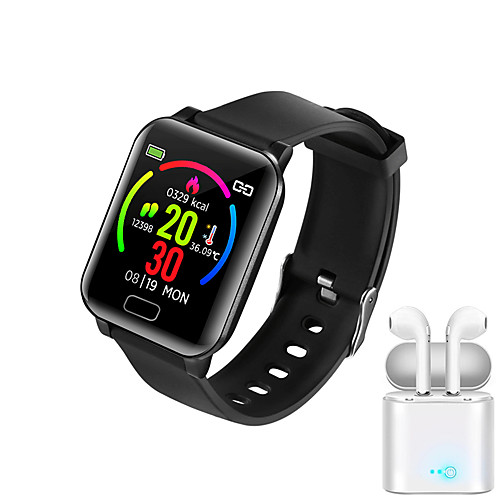 

JSBP Y3 Women Smart Bracelet Smartwatch BT Fitness Equipment Monitor Waterproof Body Temperature Detection with TWS Bluetooth Wireless for Android Samsung/Huawei/Xiaomi iOS Mobile Phone