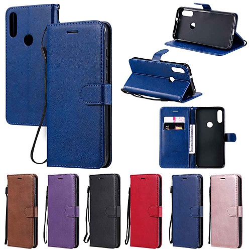 

Case For Motorola MOTO G8 / Moto G8 Power / Moto E7 Wallet / Card Holder / with Stand Full Body Cases Solid Colored PU Leather / TPU for MOTO E6 Play / MOTO E6 / MOTO E6 Plus