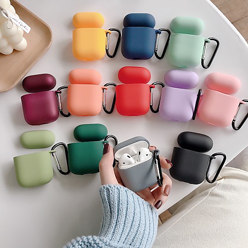 

Qi Wireless Charging Cover Case Simple Style Apple Airpods 2 Apple Airpods Pro Scratch-proof Plastic Shell