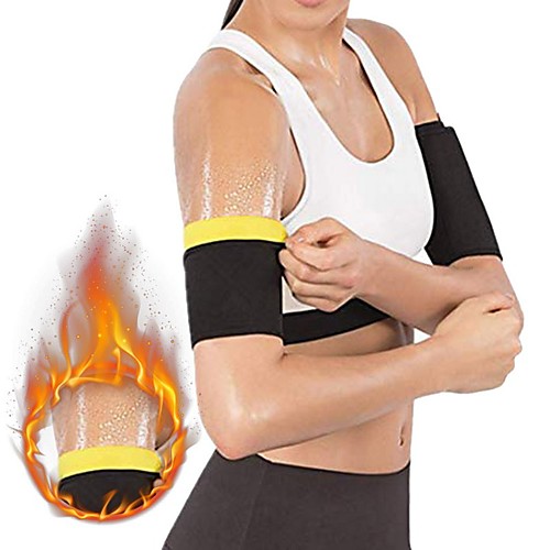 

Sweat Arm Trimmers 2 pcs Sports Neoprene Home Workout Fitness Gym Workout Stretchy Weight Loss Sweat Control Build Muscle, Tone & Tighten For Men Women