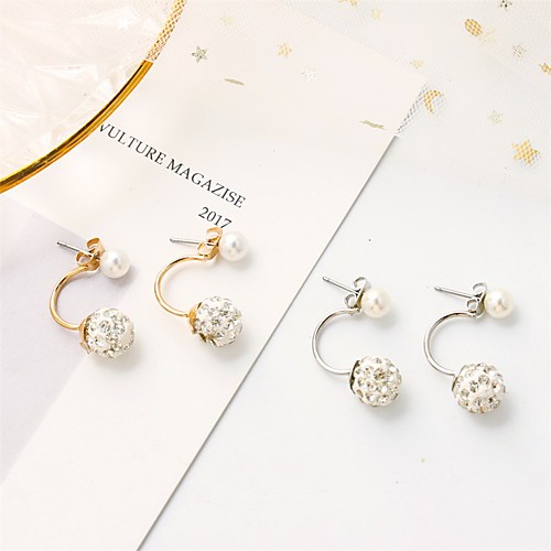 

Women's Earrings Holiday Wedding Birthday Romantic Earrings Jewelry Gold / Silver For Date Street Festival 1 Pair