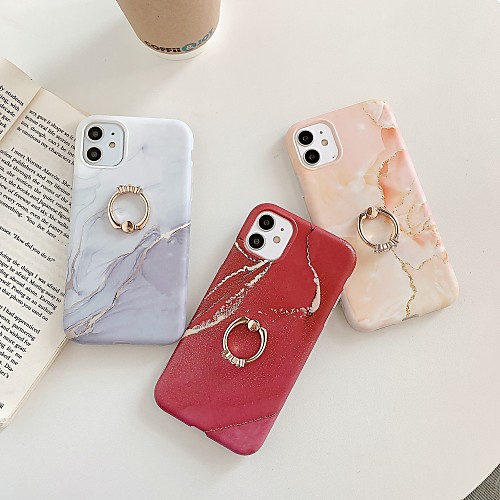 

Case for Apple scene map iPhone 11 11 Pro 11 Pro Max X XS XR XS Max 8 Colorful marble pattern fine matte TPU material IMD process ring bracket all-inclusive mobile phone case LX