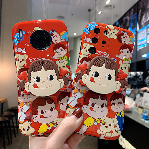 

Case For Huawei Huawei P30 / Huawei P30 Pro / nova 5 Shockproof / with Stand Back Cover Cartoon TPU