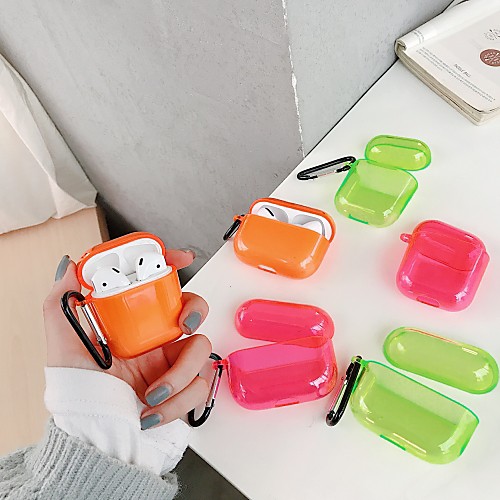 

Qi Wireless Charging Cover Case Simple Style Apple Airpods 2 Apple Airpods Pro Scratch-proof Plastic Shell