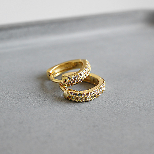 

Women's Hoop Earrings Basic Vintage Fashion French Earrings Jewelry Gold / Silver For Birthday Gift Date Promise