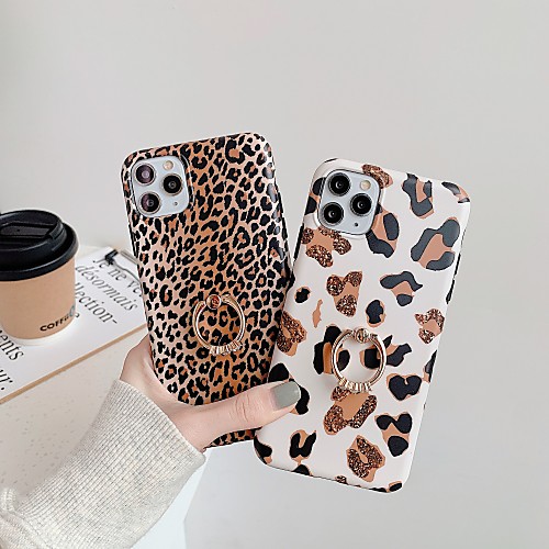 

Case For Apple iPhone 11 / iPhone 11 Pro / iPhone 11 Pro Max Ring Holder / IMD / Frosted Back Cover Animal TPU