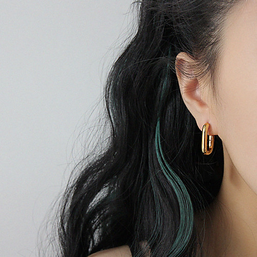 

Women's Hoop Earrings Stylish Basic Modern Cool Earrings Jewelry Gold / Silver For Birthday Party Evening Formal Festival