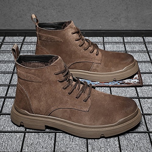 

Men's Summer Outdoor Sandals PU Non-slipping Khaki / Brown
