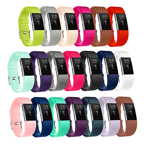 

Watch Band for Fitbit Charge 2 Fitbit Modern Buckle Silicone Wrist Strap