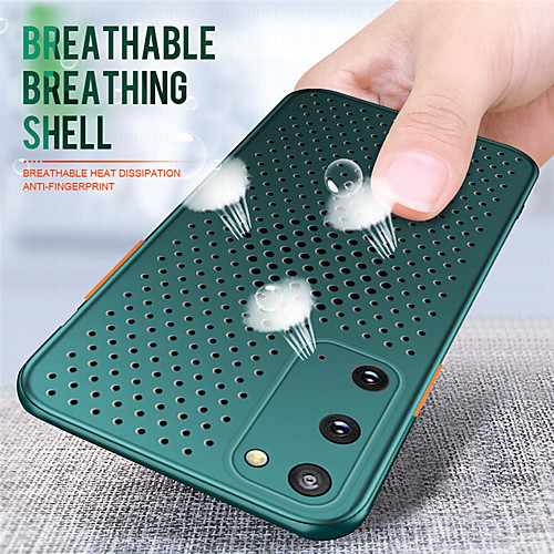 

Hollow Heat Dissipation Breathable Soft TPU Protection Case For Samsung Galaxy S20 Ultra A51 A71 A41 S20 Plus Ultra Slim Solid Color Back Cover