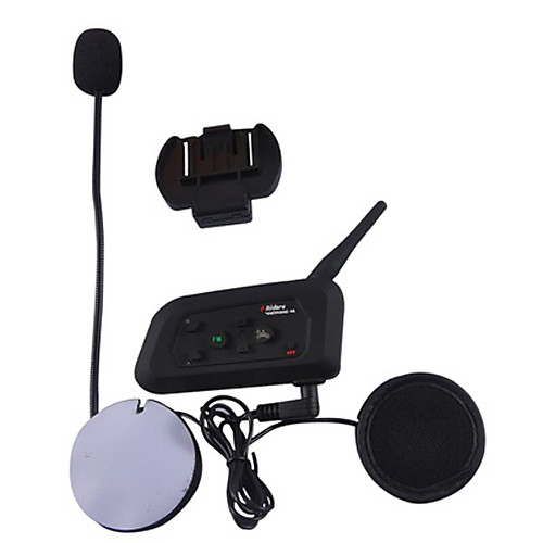 

V4 Motorcycle Bluetooth Headset / 4 people intercom Bluetooth FM radio / 1200 meters intercom / 3.0 Bluetooth / standby 360 hours / waterproof and windproof