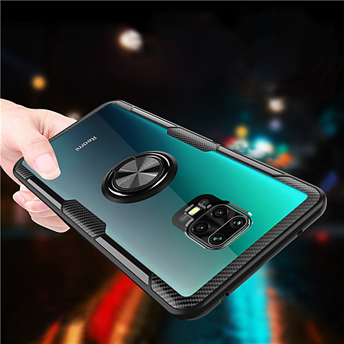 

Case For Xiaomi Xiaomi CC9 / Xiaomi CC9 Pro / Xiaomi Mi 10 Ring Holder Back Cover Solid Colored TPU / PC / Metal